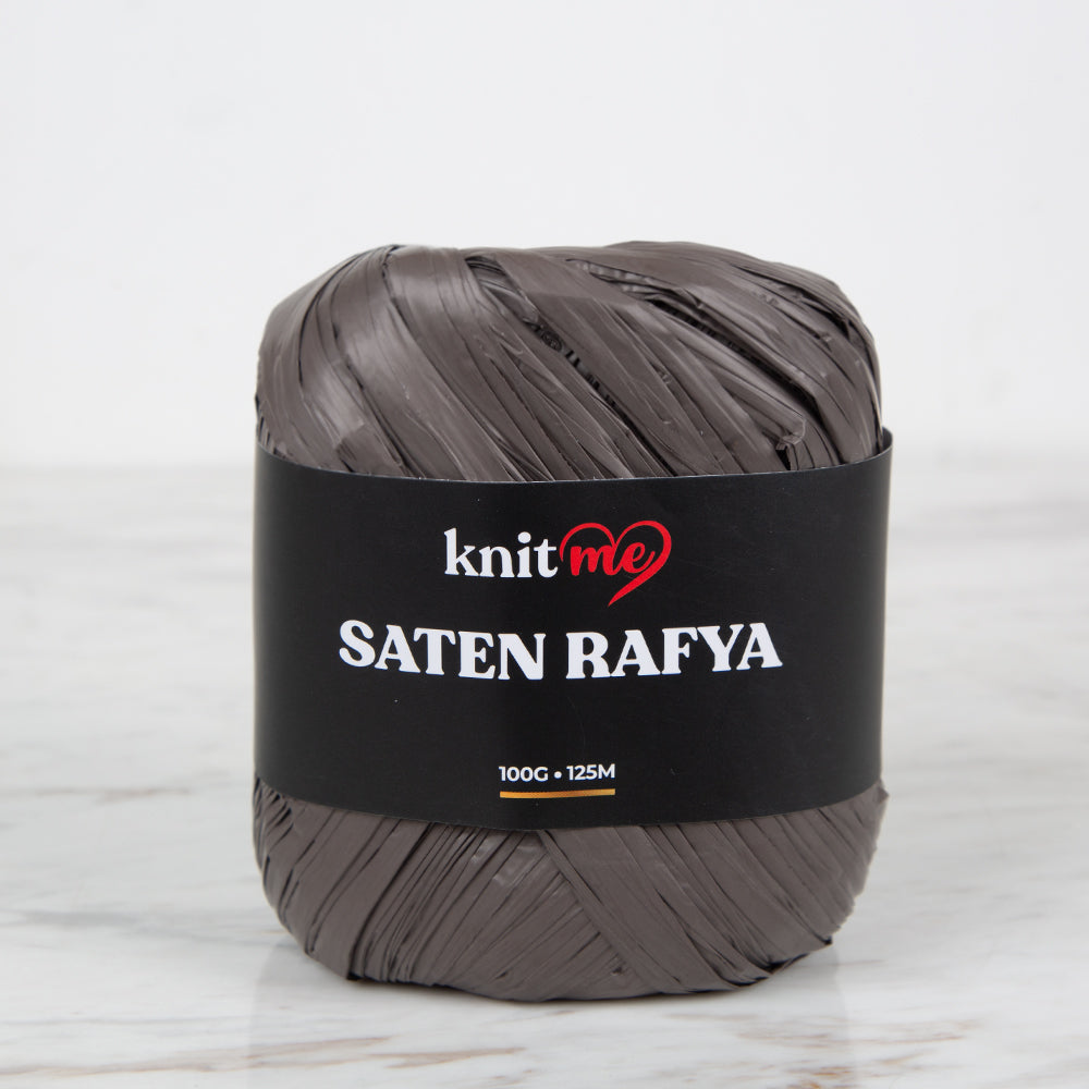 Knitme Saten Rafya İp Kahverengi - 8
